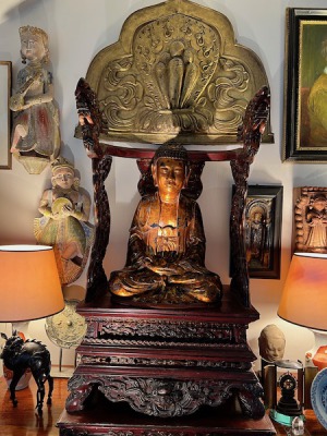 Vietnamese Buddha and Dragon Chair